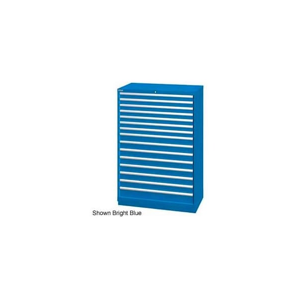 Lista International Lista 40-1/4"W Cabinet, 15 Drawer, 243 Compart - Bright Blue, Master Keyed XSHS1350-1502BBMA - main